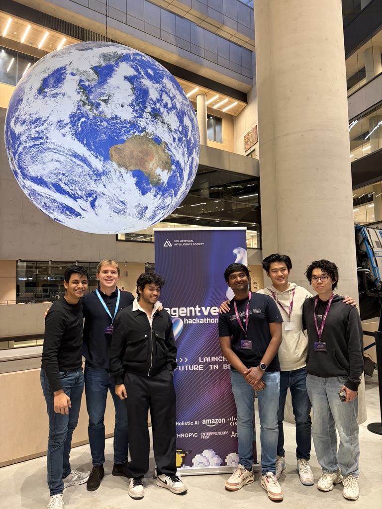 UCL Agentverse Hackathon - team photo