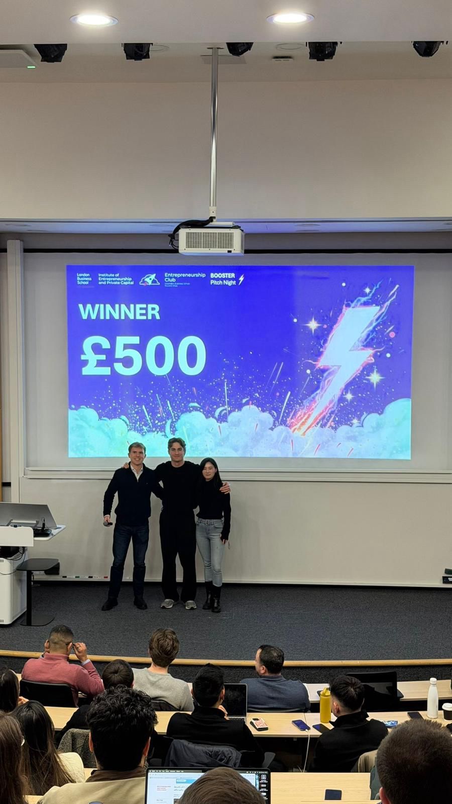 Booster Pitch Night - £500 winner